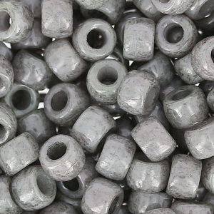 Perles de rocailles Matubo 7/0 - 3.5 mm Opaque Grey Ceramic Look x10g