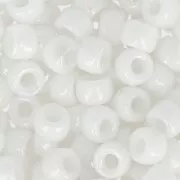 Perles de rocailles Matubo 7/0 - 3.5 mm Chalkwhite Ceramic Look x10g