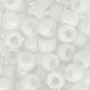 Perles de rocailles Matubo 7/0 - 3.5 mm Chalkwhite Ceramic Look x10g