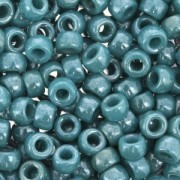 Perles de rocailles Matubo 7/0 - 3.5 mm Opaque Dark Blue Turquoise Luster x10g
