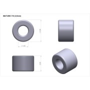 Rocailles Matubo 7/0 - 3.5 mm Luster Milky Grapefruit x10g