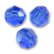 Perles rondes  PureCrystal 5000 6 mm Sapphire  x6