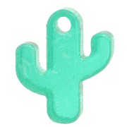 Breloque cactus 15x12 mm en plexiglas - Vert x1|raw }}
