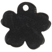 Pendentif fleur 19x21 mm motif étoile en plexiglas - Marbré Violet - Doré x1