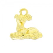 Breloque faon 11 mm doré x1|raw }}