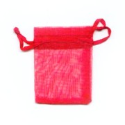Sachets Organza 50x75 mm Rouge x20|raw }}