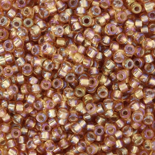 Rocaille Miyuki 11/0 1004 - Dark Gold AB Silver Lined x8g
