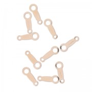 Attaches ovales 8x3 mm en Rose Gold filled (or laminé)  x10|raw }}