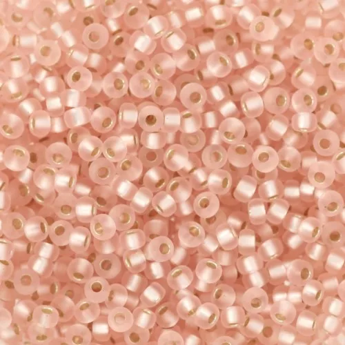 Rocaille Miyuki 11/0 23F - Light Blush Silver Lined Mat x8g