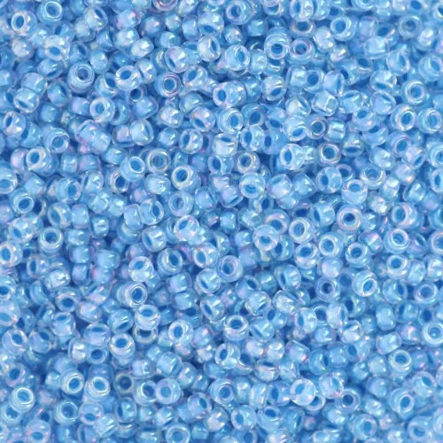 Rocaille Miyuki 15/0 2205 - Light Blue Lined Crystal AB x8g