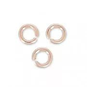 Anneaux ouverts 2.5x0.5 mm en Rose Gold filled (or laminé)  x50