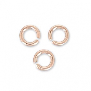 Anneaux ouverts 2.5x0.5 mm en Rose Gold filled (or laminé) x50