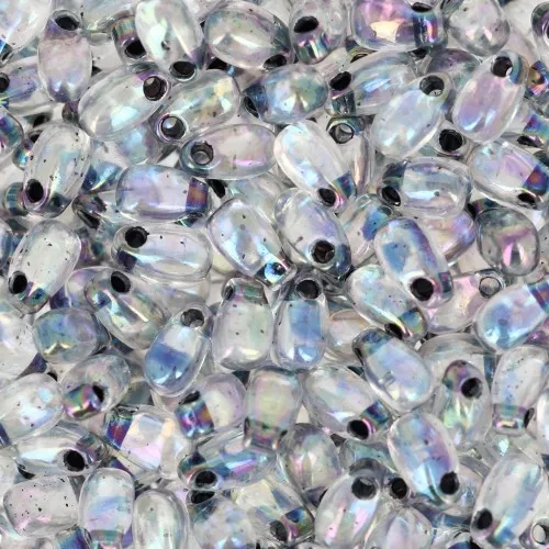 Long Drop Miyuki 3x5.5mm LDP-283 - Noir Lined Crystal AB x10g