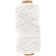 Bobine de cordon en coton pour macramé 2.5 mm - Ecru x50m|raw }}