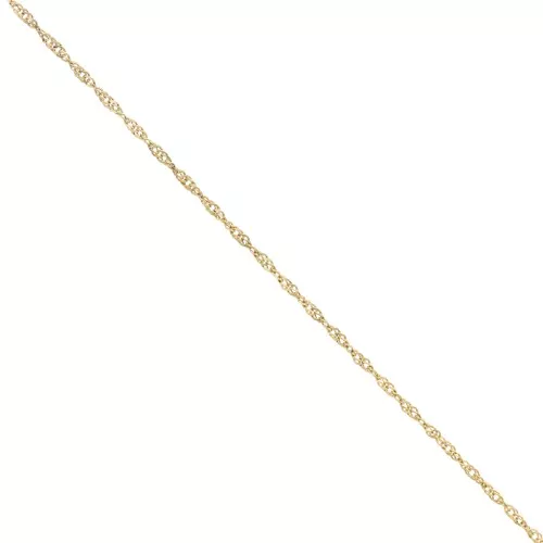 Chaîne maille Singapour 2 mm - Acier inoxydable 316L Doré x50cm