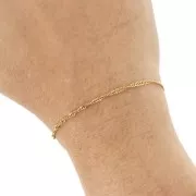 Chaîne maille Singapour 2 mm - Acier inoxydable 316L Doré x50cm