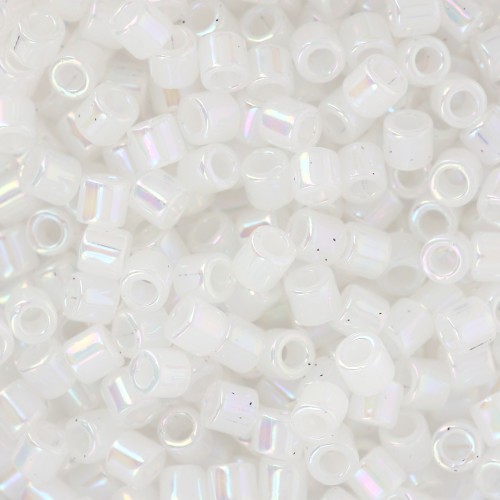 Miyuki Delica 8/0 DBL0222 - White Opal AB x8g