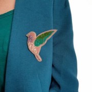 Cannetille frisée pour broderie - broches & bijoux brodés 1 mm - Fuchsia x5g