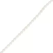 Perles d'eau douce grain de riz 5x4.5 mm - Grade AA - Blanc x10