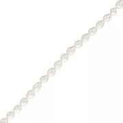 Perles d'eau douce grain de riz 7x6 mm - Grade AAA - Blanc x39 cm