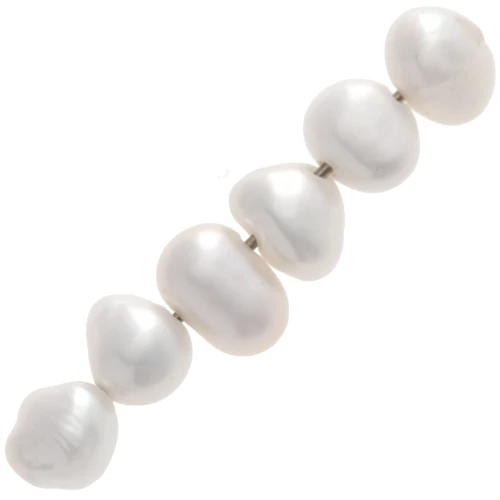 Perles d'eau douce baroques irrégulières 4x5 mm - Grade AA - Blanc x6