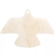 Beige - Pendentif aigle 25x35.5 mm en acétate opaque - Marbré Beige nacré pailleté x1 Pendentif aigle 25x35.5 mm en acétate opaque - Marbré Beige nacré pailleté x1