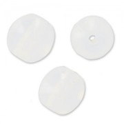 Perles en verre tchèque rondes  4 mm White Opal x50|raw }}