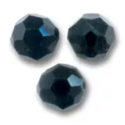 Perles rondes  PureCrystal 5000 6 mm Jet  x6