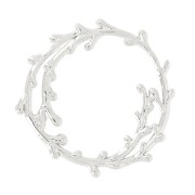 Intercalaire feuillage 20 mm rhodié HQ x1