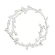 Intercalaire feuillage 20 mm rhodié HQ x1