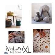 Coton Natura XL DMC - Pelote coton Gris (n°12) x 75m