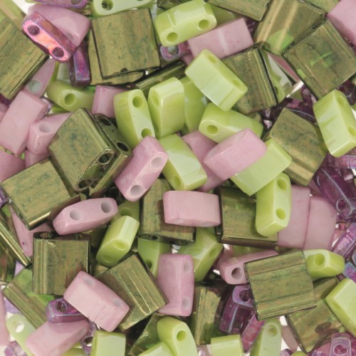 Mix de perles Miyuki - Quarter - Half et Tila Beads - Blooming Chic x10g