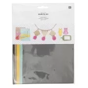 Assortiment de 5 feuilles simili cuir 14.8x21 cm Fashion