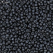 Perles rocailles Preciosa  15/0 - 1.5 mm Jet Hematite x20g