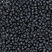 Perles rocailles Preciosa 15/0 - 1.5 mm Jet Hematite x20g