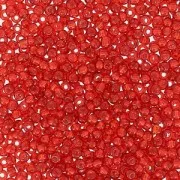 Perles rocailles Preciosa 15/0 - 1.5 mm Light Siam Silver Lined x10g