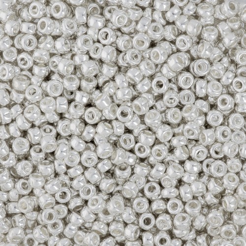 Rocaille Miyuki 11/0 961 - Bright Sterling Silver Plated x50g