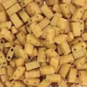 Miyuki Half Tila Beads 5x2.3x1.9 mm HTL-2312 - Opaque Mustard Mat x100g