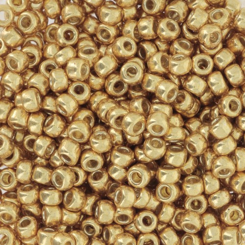 Rocaille Miyuki Duracoat 8/0 4202 - Galvanized Gold x100g