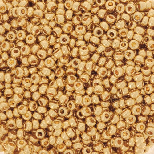 Rocaille Miyuki 11/0 191 - 24kt Gold Plated x50g