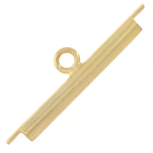 Embout pour tissage de perles rocailles & Delica Miyuki 15 mm - Doré à l'or fin
