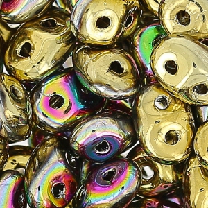 SuperDuo 2,5x5 mm Crystal California Green x10g