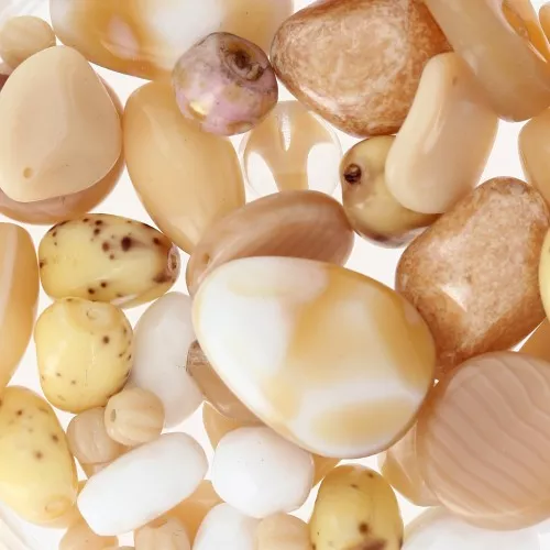 Assortiment de perles de bohème - Desert Sand x50g