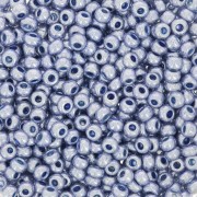 Perles rocailles Preciosa 9/0 2.5 mm - Blue Solgel Metallic x20g