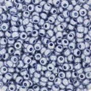 Perles rocailles Preciosa 9/0 2.5 mm - Blue Solgel Metallic x20g