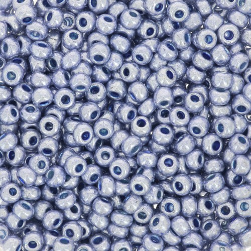Perles rocailles Preciosa 9/0 2.5 mm - Blue Solgel Metallic x20g