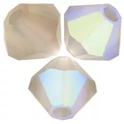 Perles toupies Preciosa - Rondelle Bead 6 mm - Black Diamond AB matt x12