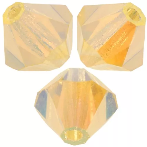 Perles toupies Preciosa - Rondelle Bead 6 mm - Jonquil AB 2X x12