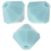 Perles toupies Preciosa - Rondelle Bead 5 mm - Turquoise Matt x12