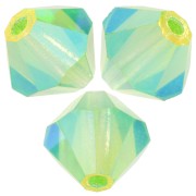 Perles toupies Preciosa - Rondelle Bead 5 mm - Peridot AB 2X x12